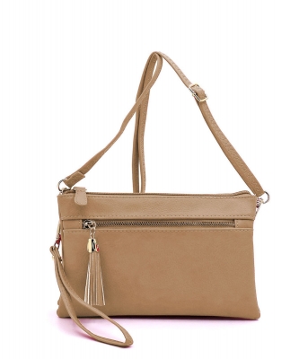 2 Compartments Messager Bag Designer  WU021 STONE